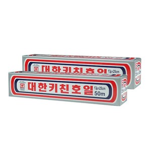 대한웰빙은박 쿠킹 호일, 50m, 2개