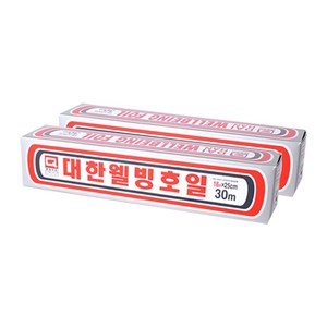 대한웰빙은박접시 호일, 30m, 2개
