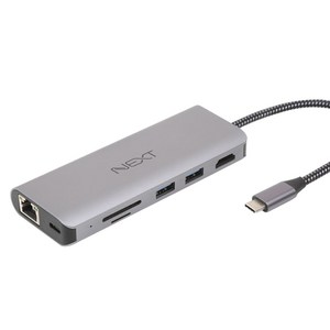 넥스트유 이지넷유비쿼터스 Type C to HDMI 멀티리더, NEXT 326TCH-DX, 혼합 색상, 1개