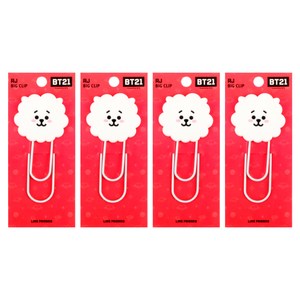 라인프렌즈 BT21 빅클립 알제이, 1개입, 4개