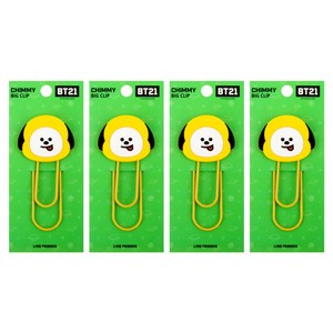 라인프렌즈 BT21 빅클립 치미, 1개입, 4개