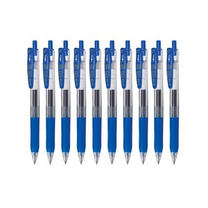 제브라 사라사클립 중성펜 JJB15 0.7mm, 청색, 10개