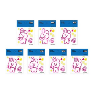 라인프렌즈 BT21 데코 스티커, 쿠키, 7개입