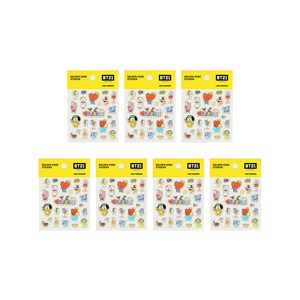 라인프렌즈 BT21 골든엣지 스티커, 썸머, 7개입