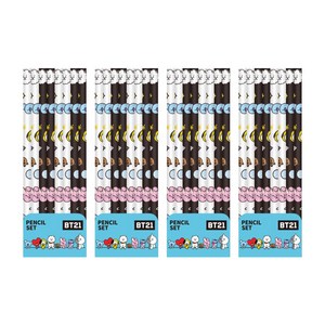 BT21 펜슬 8p 세트, 혼합 색상, 4세트