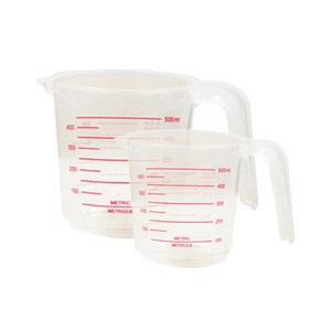 PP 계량컵, 혼합색상, 500ml, 2개