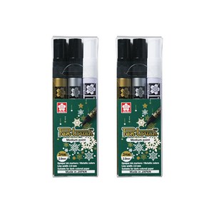 사쿠라 펜터치 마카펜 M 세트, 3색, 2개
