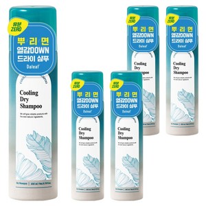 달리프 쿨링 드라이 샴푸 민트향, 5개, 200ml