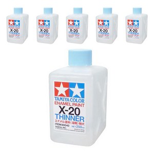 타미야 에나멜 신너 X-20 80040, 250ml, 6개