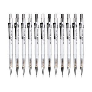 자바펜 칼라제도샤프 투명, 0.5mm, 12개