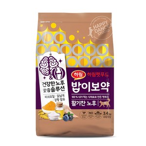 하림펫푸드밥이보약 고양이 기능성 사료, 시니어, 3.4kg, 1개