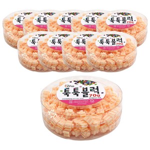 이지피아 툭툭 블럭 리필 70g 10p, 살구, 10개