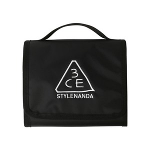 3CE 워시 백 브러쉬 파우치 스몰, BLACK, 1개