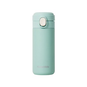 라임올리브 뮤티드 파스텔 보온보냉병, 그린, 350ml, 1개