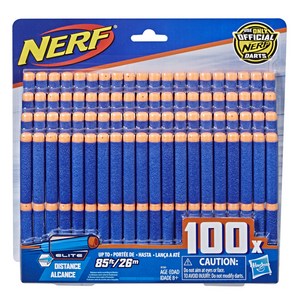 해즈브로 너프 너프건 100다트 리필, 혼합색상, 1개