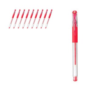 시그노 유니볼 UM-151 0.5mm, 레드(15), 10개