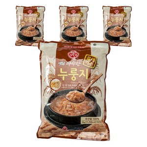 오뚜기옛날 구수한 끓여먹는 누룽지, 3kg, 4개