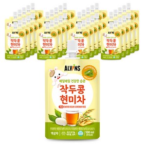 엘빈즈 매일매일 건강한습관, 작두콩현미차, 40개, 100ml