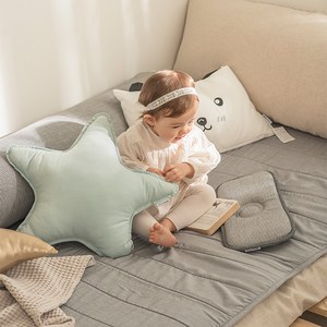 데코뷰 보들보들 모달 워셔블 아기 쿨매트, 차콜, 1개