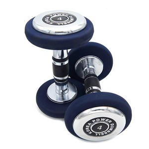 파워헬스 우레탄 아령 네이비 2p, 4kg, 2개