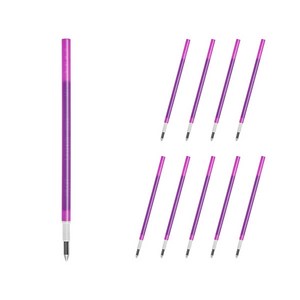 프릭션 다색 슬림펜 전용 리필심 0.38mm LFBTRF12UF, 바이올렛, 10개