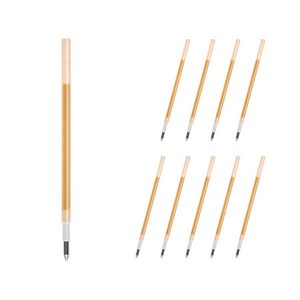 프릭션 다색 슬림펜 전용 리필심 0.38mm LFBTRF12UF, 아프리콧오렌지, 10개