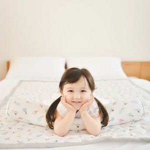 아띠블랑 인견 유아 바디필로우 아기베개, 팜트리