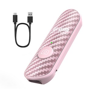 셀루미 스마트폰 전용 4.0 블루투스 리모컨 카메라 셔터 3세대, SEL-ST200V, 핑크, 1개