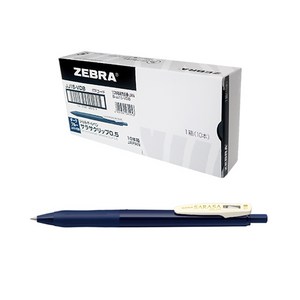 제브라 사라사 클립 빈티지 젤잉크펜 0.5mm 10p, 다크블루, 1개