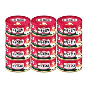 인터펫코리아 야옹이맘마 간식캔, 흰살참치, 160g, 12개