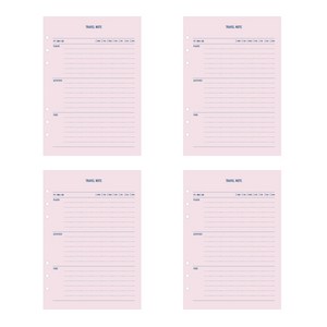 페이퍼리안 메이크 어 메모 6공 내지 여행기록, 16개입, 4개