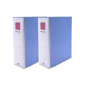 희망사무포인트 2공 파이프 바인더 A4 9X8 민 Br4987, 하늘색, 2개