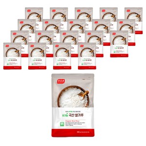 OQB 유기농 국산 쌀가루, 500g, 20개