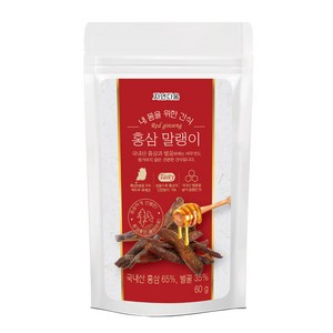 자연다움 내몸을 위한 간식 홍삼 말랭이, 1개, 60g