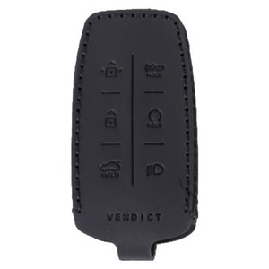 벤딕트 제네시스 GV70 GV80 G80 스마트키 가죽 케이스 6버튼, 클래식 블랙, 제네시스 6버튼타입