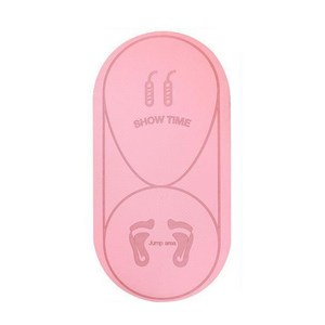 라니핏 실내 소음방지 줄넘기 매트, 1개, 핑크