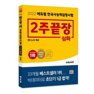 2022 에듀윌 한국사능력검정시험 2주끝장 심화