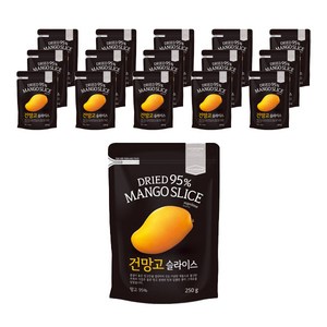 건망고 슬라이스, 250g, 16개