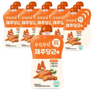 이유케어스 무럭무럭 키즈죽, 제주당근, 12개, 100g
