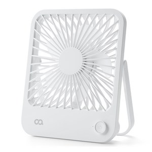 오아 스퀘어 미니 탁상용 무선 휴대용 USB BLDC 선풍기, OFN-041WH, 화이트