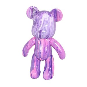 타니 유체화 곰돌이 꾸미기 DIY 세트 화이트 퍼플 핑크, 1세트