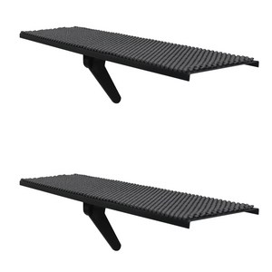 엘디엘마운트 티비 셋탑박스 공유기 사운드바 거치대 APL-S450, 블랙, 2개
