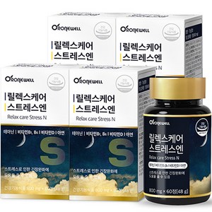로니웰 릴렉스케어 스트레스엔, 60정, 4개