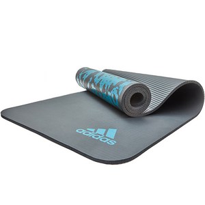 아디다스피트니스 타이다이 NBR 요가매트 10mm + 스트랩, 블루, 1개