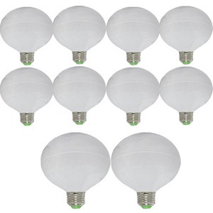 가온엘이디 LED 12W 숏타입 볼전구 화이트 10p, 전구색, 10개