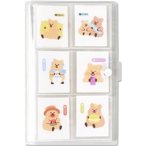 리코즈 띠부씰 240포켓 콜렉트북, 클리어화이트, 40매, 1개