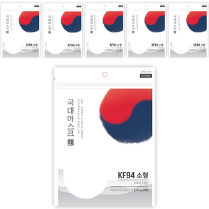 국대마스크 보건용 마스크 소형 KF94, 5개입, 6개, 보라색