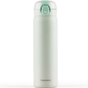 글라스락 원터치 텀블러, 민트, 450ml, 1개