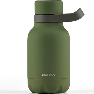 글라스락 아웃도어 핸들 텀블러, 올리브그린, 350ml, 1개