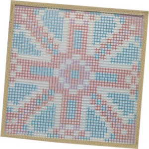 알로데 다용도 러그 발매트 DIY 스킬 자수 세트 30 x 30 cm, 1세트, DS95